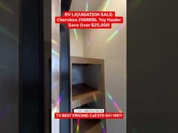 RV LIQUIDATION SALE: 2024 Forest River Cherokee 256RRBL Toy Hauler Fifth Wheel & SAVE OVER $25,000!