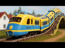 Lego Train Thief Chase 🚨 | Funny Train Robbery Story for Kids | Choo Choo Train Cartoon Adventure
