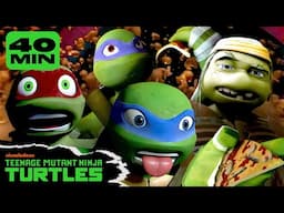 40 Minutes of the MESSIEST Moments from Teenage Mutant Ninja Turtles! 😷 | TMNT