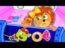 Lion Family | Fun Adventure to Find Diamon Ring for Mom | Cartoon for Kids