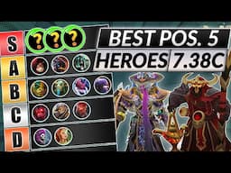 NEW Support TIER LIST Patch 7.38c - Best Position 5 Heroes RANKED - Dota Meta 2 Guide
