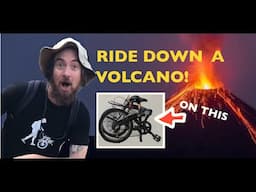 Folding Bike Ride down a Volcano!