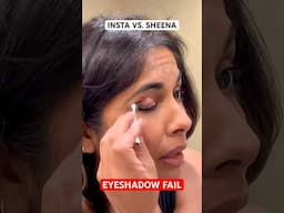Instagram vs. Sheena - Viral Eyeshadow Trend FAIL | #shortvideos #viral