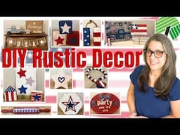 Patriotic Rustic Home Decor | DIY Summer Americana Crafts