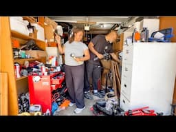 He used to be a minimalist so WTH happened?! GARAGE DECLUTTER BEGINS🏡📦✅