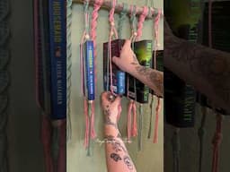 Macrame book hanger tutorial: easy beginner friendly #macramedecor