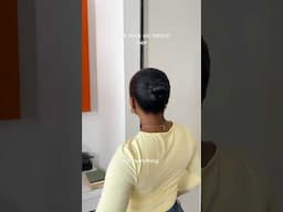 Slick back bun on natural hair #slickback #naturalhair