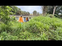 She said she'll Be happy for 100 Days Now That her Crazy Yard is Under Control - ITS HEARTWARMING!