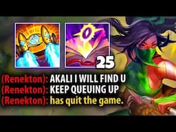 I Beat the enemy Renekton so bad he had a mental breakdown in all chat