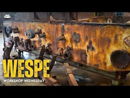 WORKSHOP WEDNESDAY: Running gear removal on the WW2 German "WESPE"