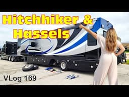 UNEXPECTED BREAKDOWN! Should you pick up a HITCHHIKER? Semi-Truck Travel Day! HDT RV Lifestyle