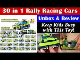 30 in 1 Rocket Rally Cars Building Blocks Unboxing & Review | Architect Bricks Toys | Model 3128