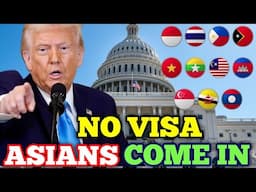 10 ASIAN Countries US Won't Require Visa From in 2025