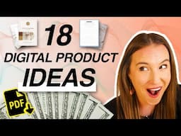 18 BEST DIGITAL PRODUCT IDEAS to make money online in 2025 💸