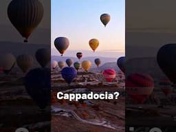 Hot Air Ballooning over Cappadocia! This was on our bucket list for years! #Cappadocia