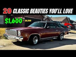20 Affordable Classics – Just $1,600 to $8,500!