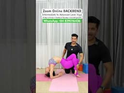 Zoom online Backbend yoga #yoga #yogaonline #onlineyoga