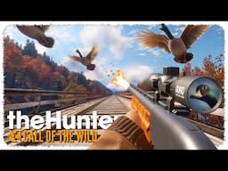 Hunting DIAMOND DUCKS on train tracks (ᶦᵗ'ˢ ᵈᵃⁿᵍᵉʳᵒᵘˢ) | theHunter: Call of the Wild