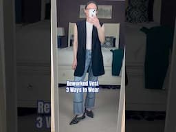 How I’m styling my reworked vest. New video is up!
