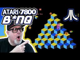 RETRO BLISS Plays AMAZING Q*BERT Clone B*NQ on ATARI 7800!