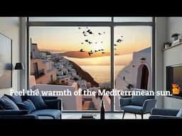 This Living Room Has a Secret View! Santorini Sunset