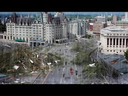 Chaos in Canada! Storms, rain and tornado-like winds hit Ontario. People are shocked