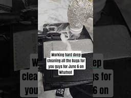 deep cleaning purses with Klean Kickz