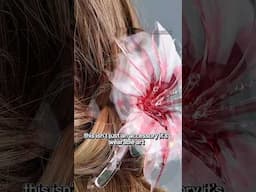 How to Make a Flower Clip from a Drop of Resin