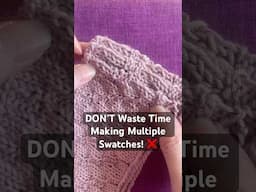 Knit + crochet tip: Just make 1 swatch & wash it in case you hate how the yarn feels! 😭