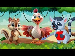 Collection of cute animal sounds: Squirrel, Turkey, Peacock, Lemur, Elephant - Cute Animal Moments