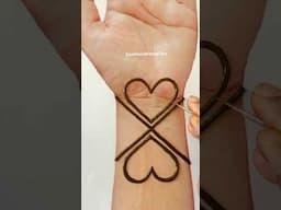 Easy Simple Heart Mehndi Design #sunithasmehndiart #dil #mehandi #shorts #youtubeshorts #easymehndi