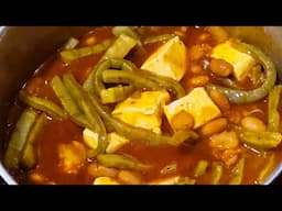 Frijoles con Nopales y queso panela!!