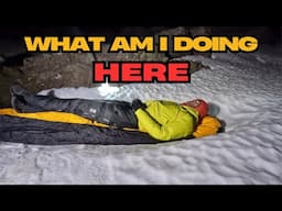 COLD BIVVY CAMP ON BOW FELL - Climbers Traverse SOLO MOUNTAIN WILD CAMPING UK