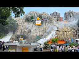 WILD! Drones Delivering Food INSIDE a Theme Park!