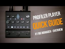Kemper Profiler Player | Quick Guide | #1 Rig Manager Overview (german)