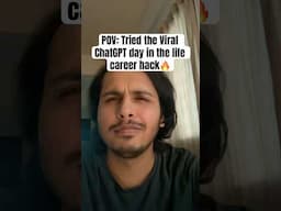 Day in the life career hack on ChatGPT #india #naukri #ai #careergrowth