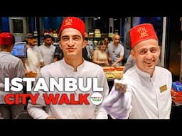 Istanbul: Istiklal Street to Galata Tower Evening Walk - 4K 60fps Walking Tour