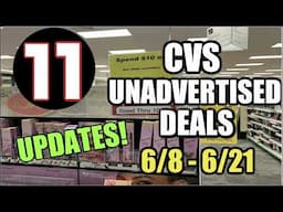 CVS UNADVERTISED DEAL (6/8 - 6/21) | 11 NEW DEALS & UPDATES!