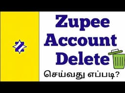 How to delete Zupee account in Tamil | Deactivate Zupee account | TAMIL REK