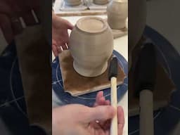 Waxing cups for carving! #madewithclayshare #ceramic