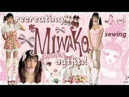 🍓 RECREATING MIWAKO SAKURADA OUTFITS 🍫sew with me, pinterest shoujo girl, paradise kiss ❀
