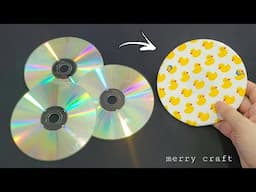 Make MANY of them and SELL them all! Superb recycle idea with Old cds