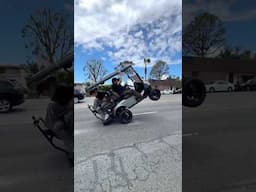 I made my Golf Cart pop Wheelies…👀😱