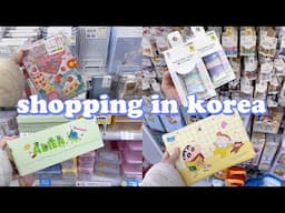 shopping in korea vlog 🇰🇷 daiso stationery haul 🎀 notes, washi tape & more