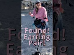 Spring Break Found Pair of Earrings - Two Fer #shorts #metaldetecting