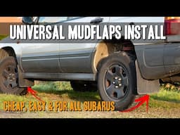 Universal Mudflaps Install on a Subaru Forester (CHEAP & EASY)