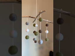 How To Make A Felted Ball Mobile