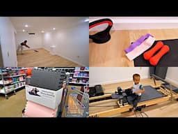 Basement Transformation Begins! First Look At Our Home Gym Setup | HOME VLOG