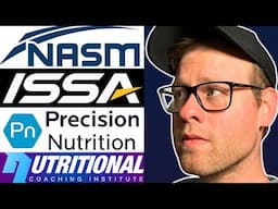 What Is The BEST Online Nutritionist Certification?! | NASM vs Precision Nutrition, ISSA, NCI Course