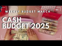 Cash Stuffing $700 | New Cash Envelopes and Challenges | Budget March 2025